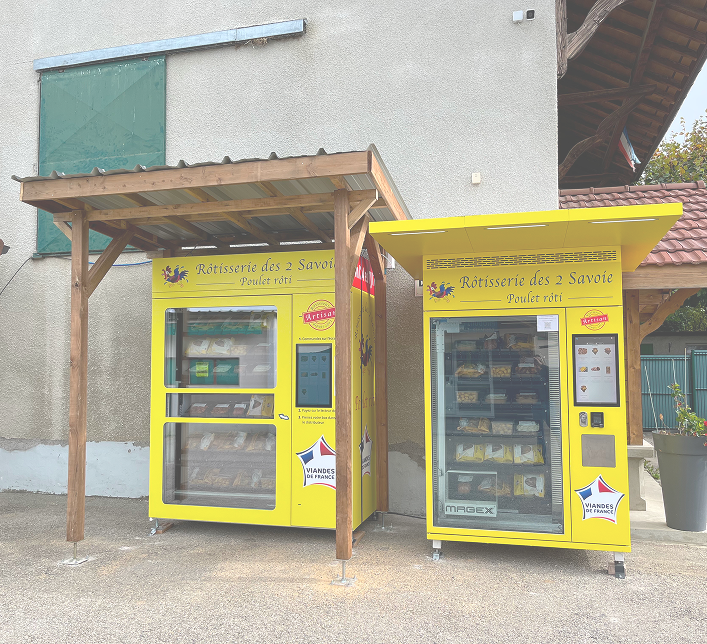 Distributeurs en façade